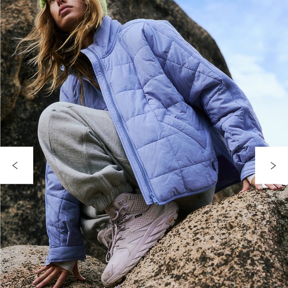 Free People Pippa Packable Puffer Jacket NWT - Cerulean Blue size XS - Picture 4 of 12